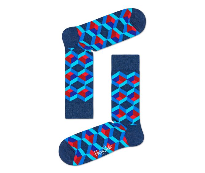 MEDIA-CASUAL-OPTIC-SQURE-SOCK-DARK-BLUE-MULTICOLOR
