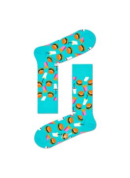 MEDIA-CASUAL-HAMBURGER-SOCK-BLUE-MULTICOLOR