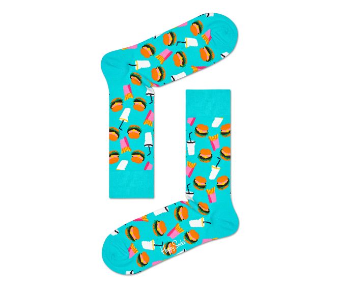 MEDIA-CASUAL-HAMBURGER-SOCK-BLUE-MULTICOLOR