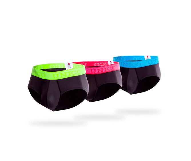 THREE-PACK-NEON--BRIEF-MICROFIBRA-VERDE-FUSCIA-AZUL